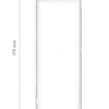 24un Frasco Vazio Quadrado Transparente 480ml